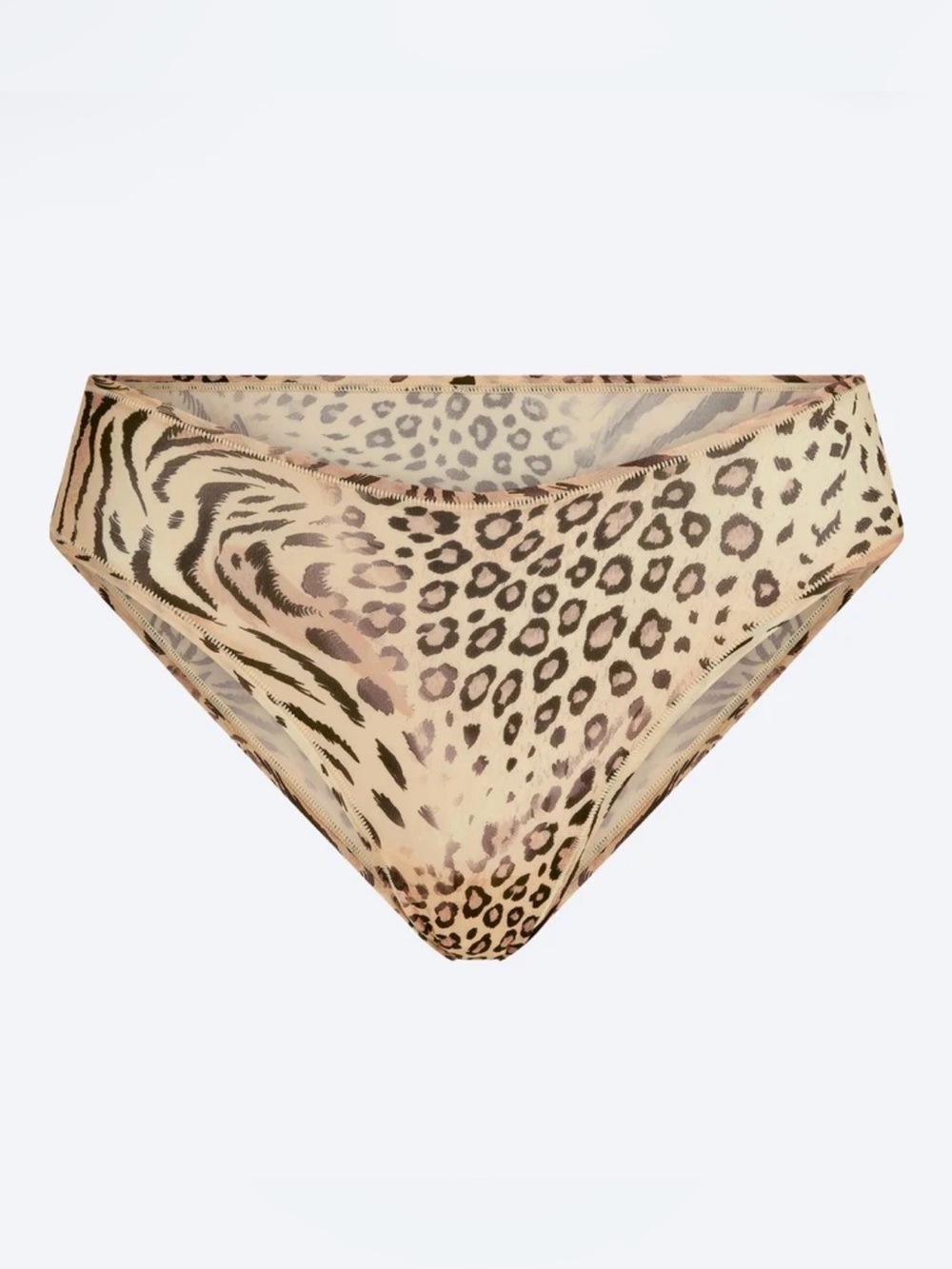 ✨SKIMS Fits Everybody Cheeky Brief | Sand Multi Animal | L | NWT 🏷️